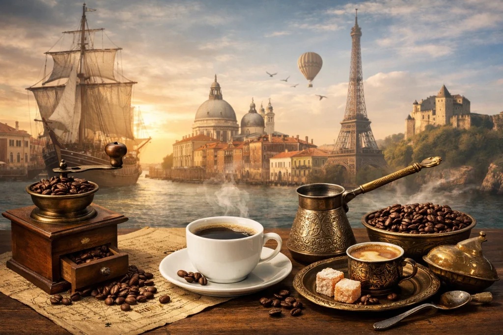 Coffee's Expansion into Europe