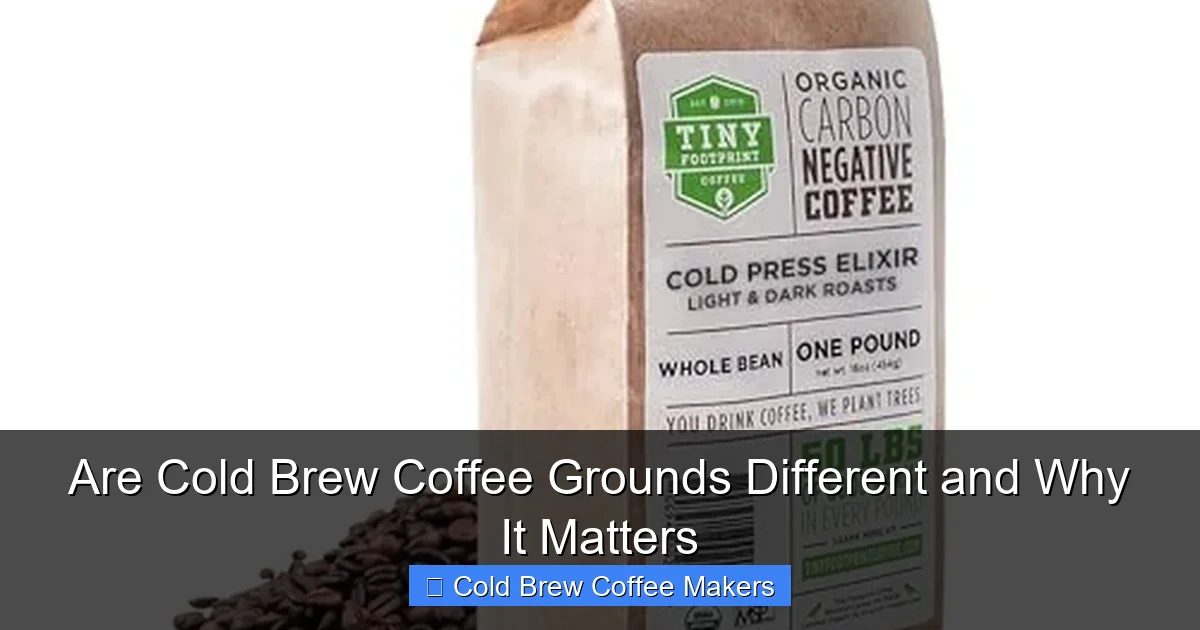 Are Cold Brew Coffee Grounds Different and Why It Matters
