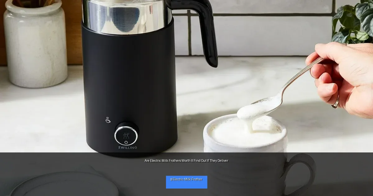 Are Electric Milk Frothers Worth It Find Out If They Deliver