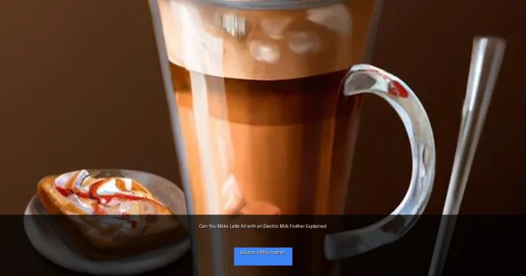Can You Make Latte Art with an Electric Milk Frother Explained