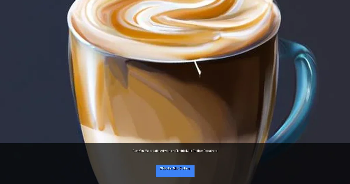 Can You Make Latte Art with an Electric Milk Frother Explained