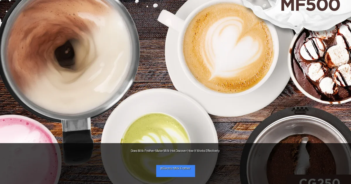Does Milk Frother Make Milk Hot Discover How It Works Effectively