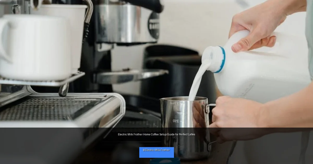 Electric Milk Frother Home Coffee Setup Guide for Perfect Lattes