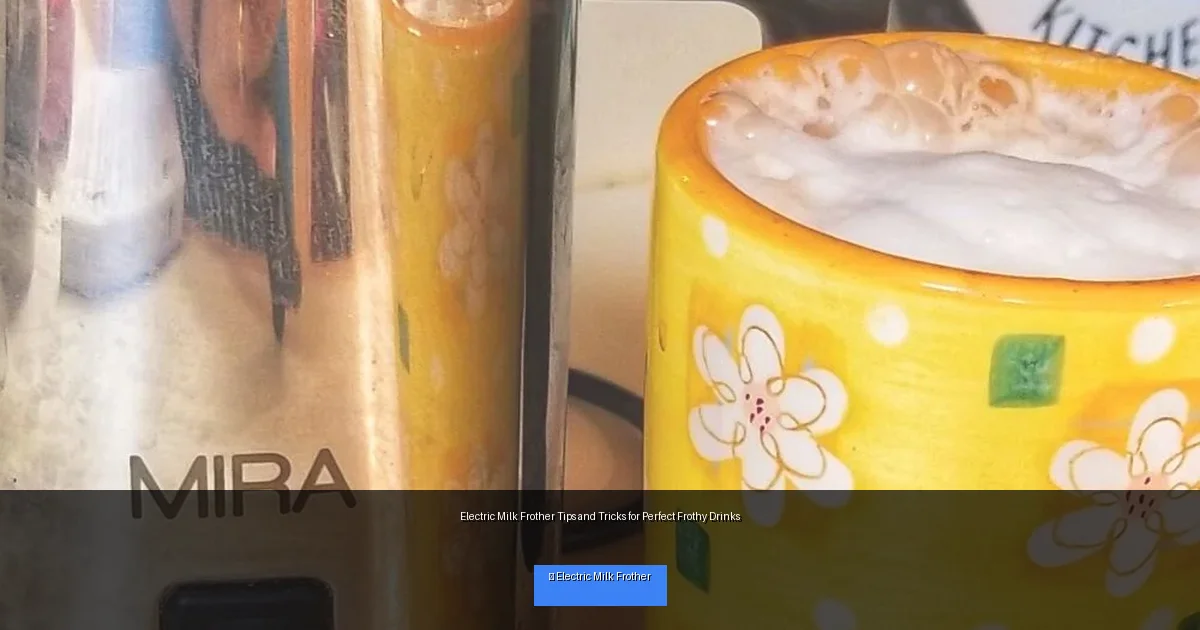 Electric Milk Frother Tips and Tricks for Perfect Frothy Drinks