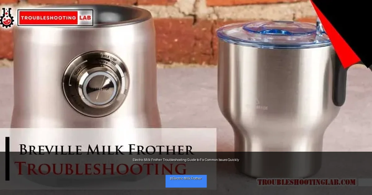 Electric Milk Frother Troubleshooting Guide to Fix Common Issues Quickly