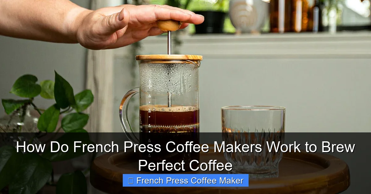 How Do French Press Coffee Makers Work to Brew Perfect Coffee