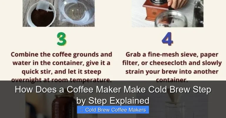 How Does a Coffee Maker Make Cold Brew Step by Step Explained