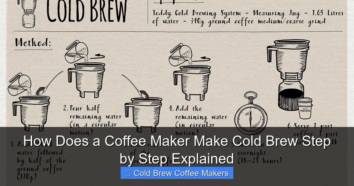 How Does a Coffee Maker Make Cold Brew Step by Step Explained
