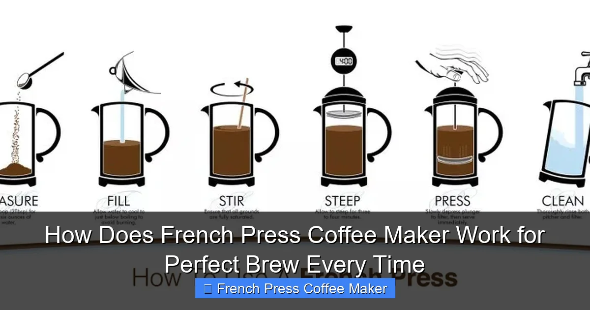 How Does French Press Coffee Maker Work for Perfect Brew Every Time