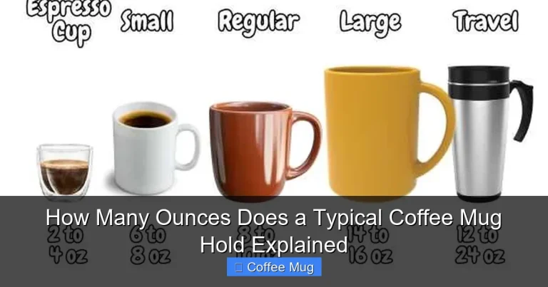 How Many Ounces Does a Typical Coffee Mug Hold Explained