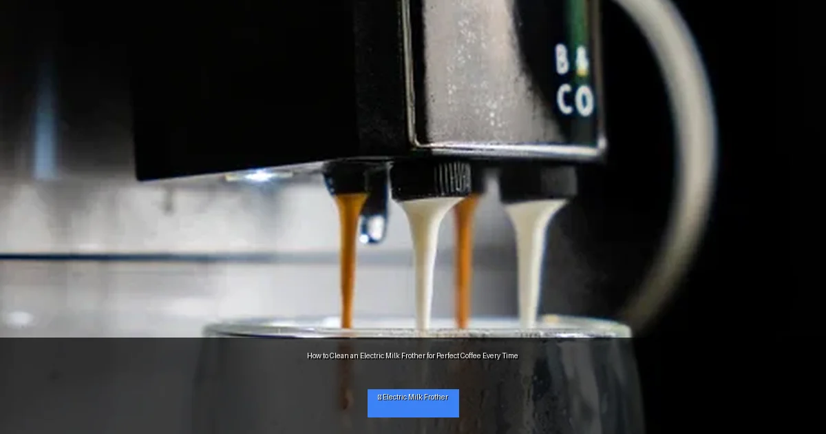 How to Clean an Electric Milk Frother for Perfect Coffee Every Time