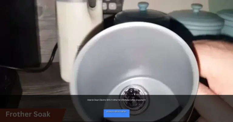 How to Clean Electric Milk Frother for Effortless Coffee Enjoyment