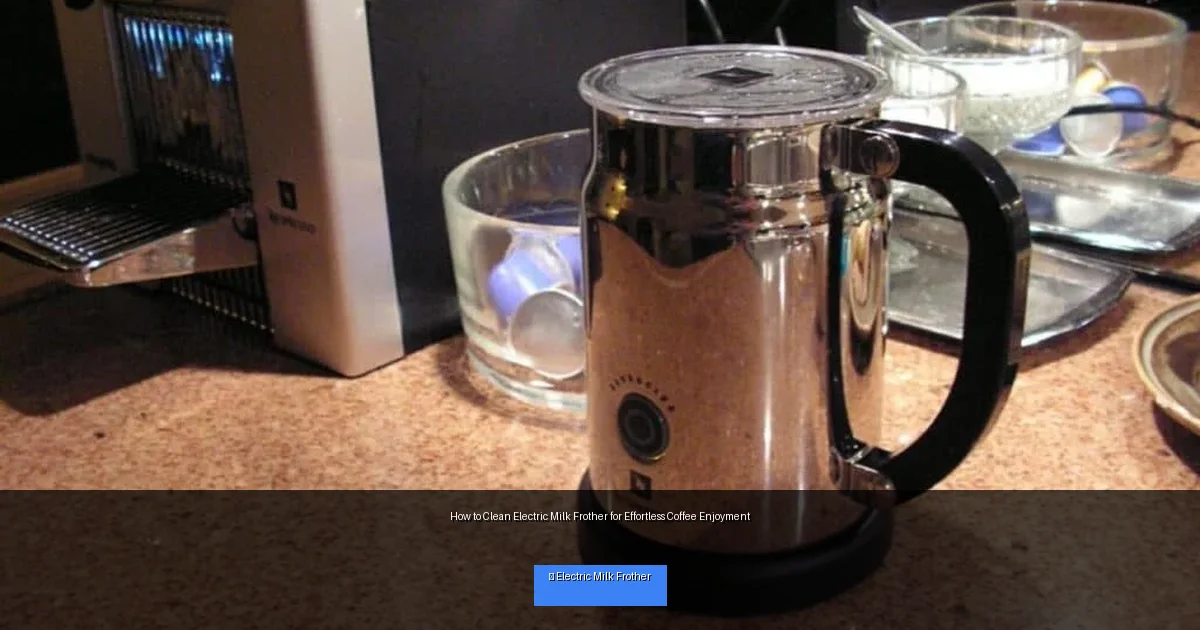 How to Clean Electric Milk Frother for Effortless Coffee Enjoyment