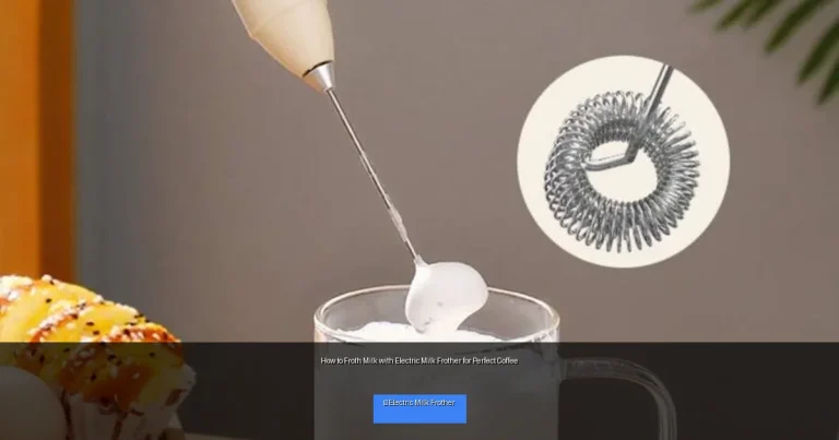 How to Froth Milk with Electric Milk Frother for Perfect Coffee