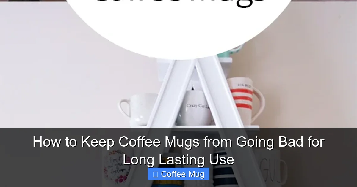 How to Keep Coffee Mugs from Going Bad for Long Lasting Use