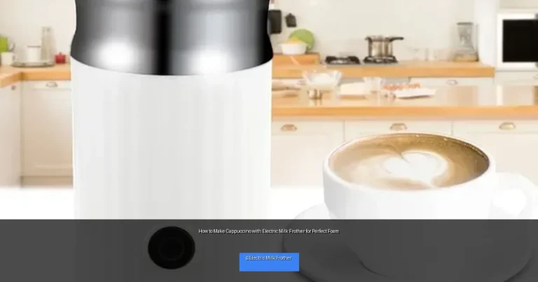 How to Make Cappuccino with Electric Milk Frother for Perfect Foam