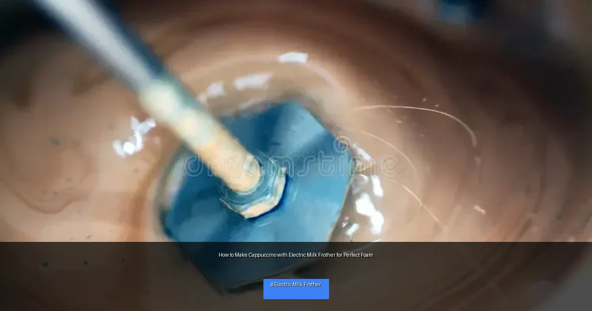 How to Make Cappuccino with Electric Milk Frother for Perfect Foam