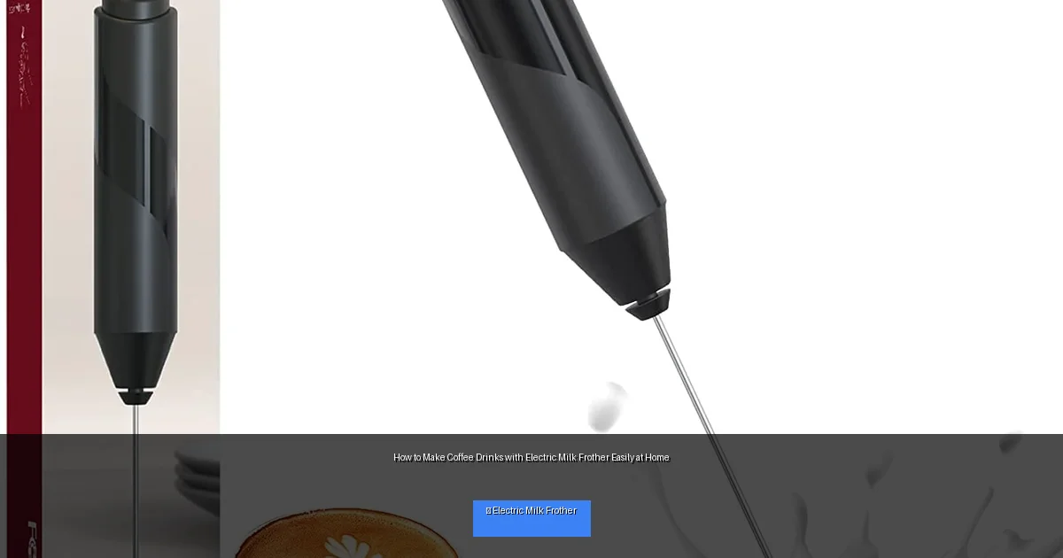 How to Make Coffee Drinks with Electric Milk Frother Easily at Home