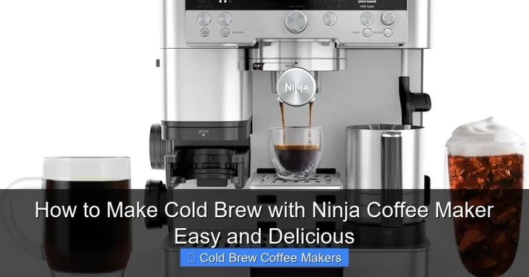 How to Make Cold Brew with Ninja Coffee Maker Easy and Delicious