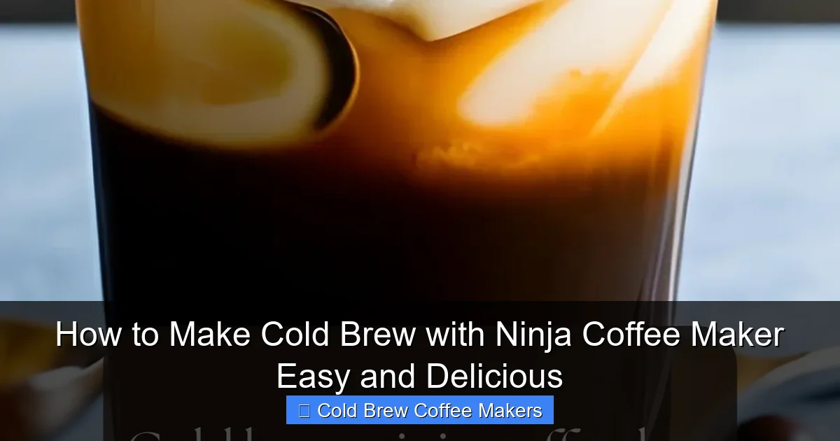 How to Make Cold Brew with Ninja Coffee Maker Easy and Delicious