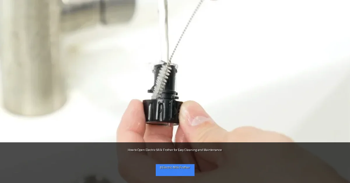 How to Open Electric Milk Frother for Easy Cleaning and Maintenance