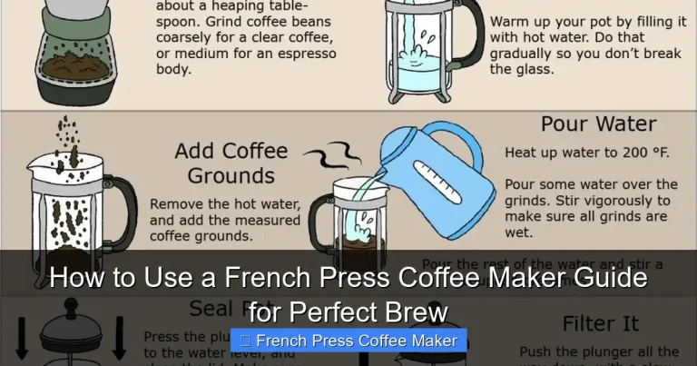 How to Use a French Press Coffee Maker Guide for Perfect Brew