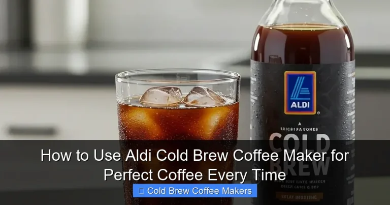 How to Use Aldi Cold Brew Coffee Maker for Perfect Coffee Every Time