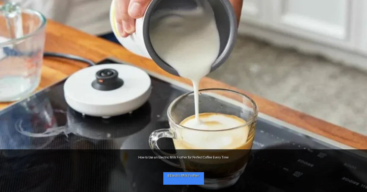 How to Use an Electric Milk Frother for Perfect Coffee Every Time