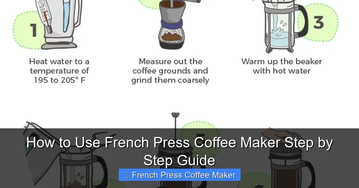 How to Use French Press Coffee Maker Step by Step Guide