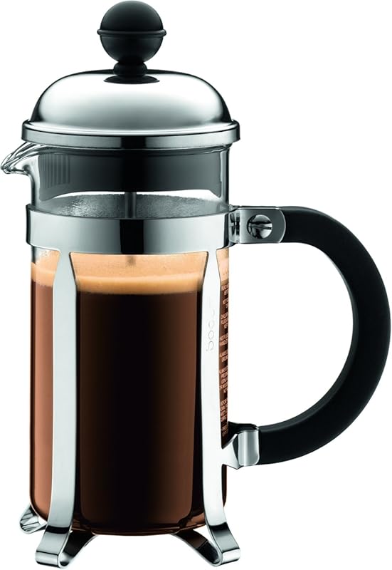 Bodum Chambord French Press Coffee Maker, 12oz Borosilicate Glass, Sta