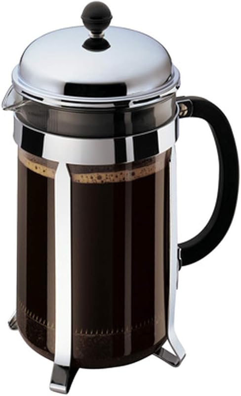 Bodum 51oz Chambord French Press, High-Heat Borosilicate Glass with Po
