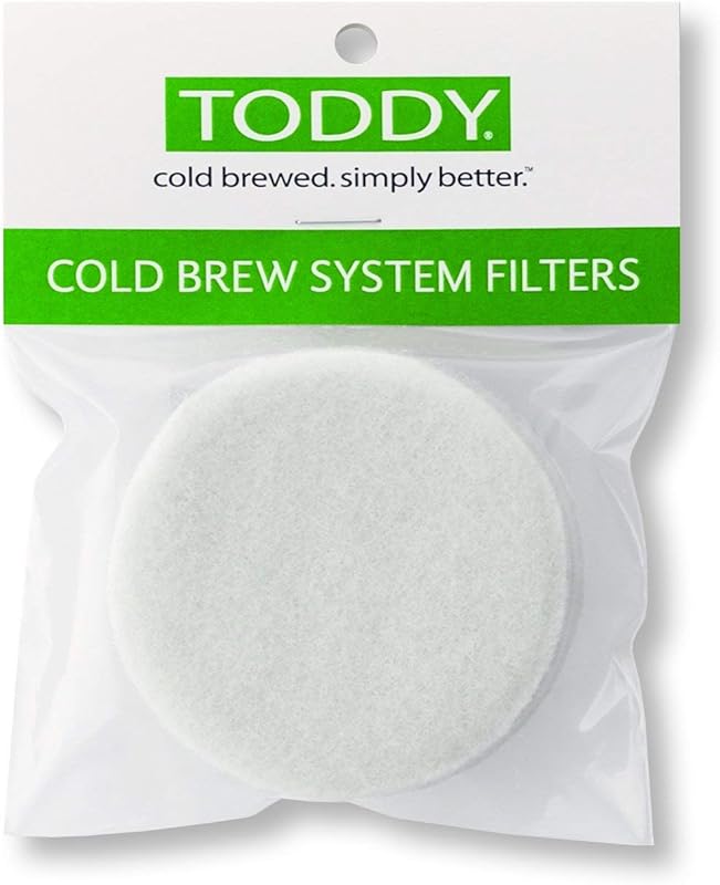 Toddy Replacement Cold Brew Coffee Filters, 2-Pack for Toddy Brewing S