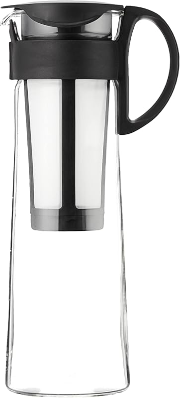 Hario Mizudashi 1000ml Black Cold Brew Coffee Maker, Easy Brew Iced Co