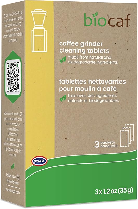 Urnex Full Circle Coffee Grinder Cleaning Tablets, 3 Single Use Packet