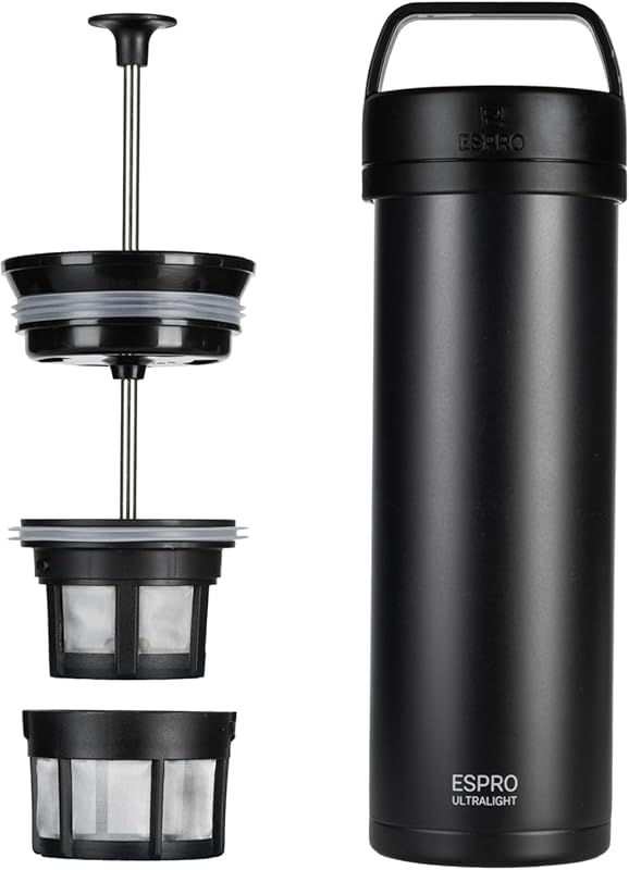 ESPRO P0 Ultralight 16oz French Press Coffee Maker, Vacuum Insulated S