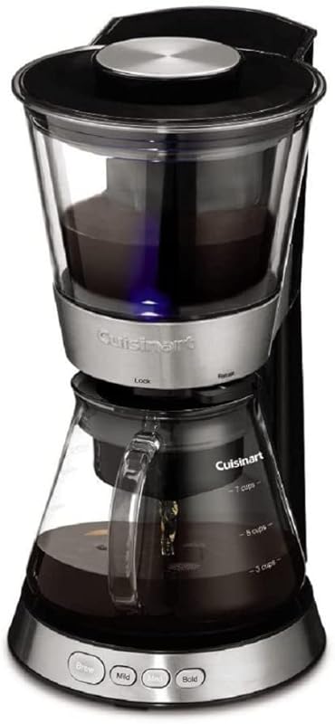 Cuisinart Automatic Cold Brew Coffeemaker with 7-Cup Glass Carafe, Sil