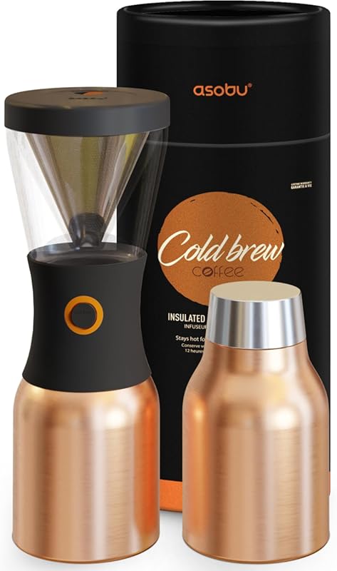 asobu Award-Winning 40oz Insulated Cold Brew Coffee Maker with Leakpro