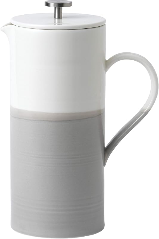 Royal Doulton Coffee Studio 50 oz Grey French Press for Smooth Coffee