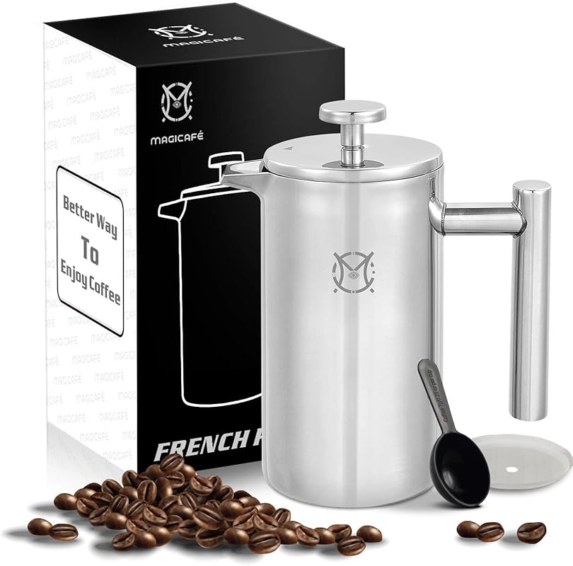 Single Serve 12oz Stainless Steel Thermal Double Walled French Press C