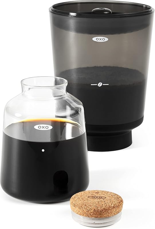 OXO Brew Compact Cold Brew Coffee Maker for Smooth Iced Coffee and Tea