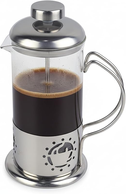 BNYD Single Serve 12oz French Press Coffee Maker, Mini Stainless Steel