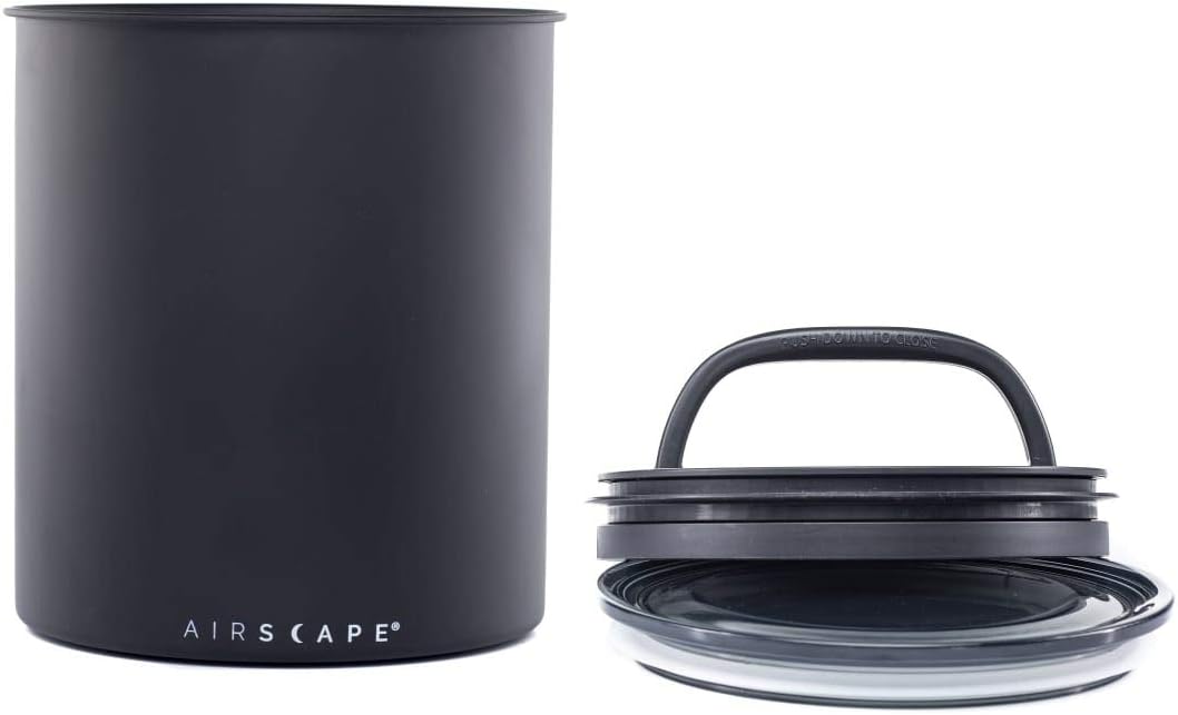 AirScape Kilo Coffee Storage Canister with US Patented Inner Plunger L
