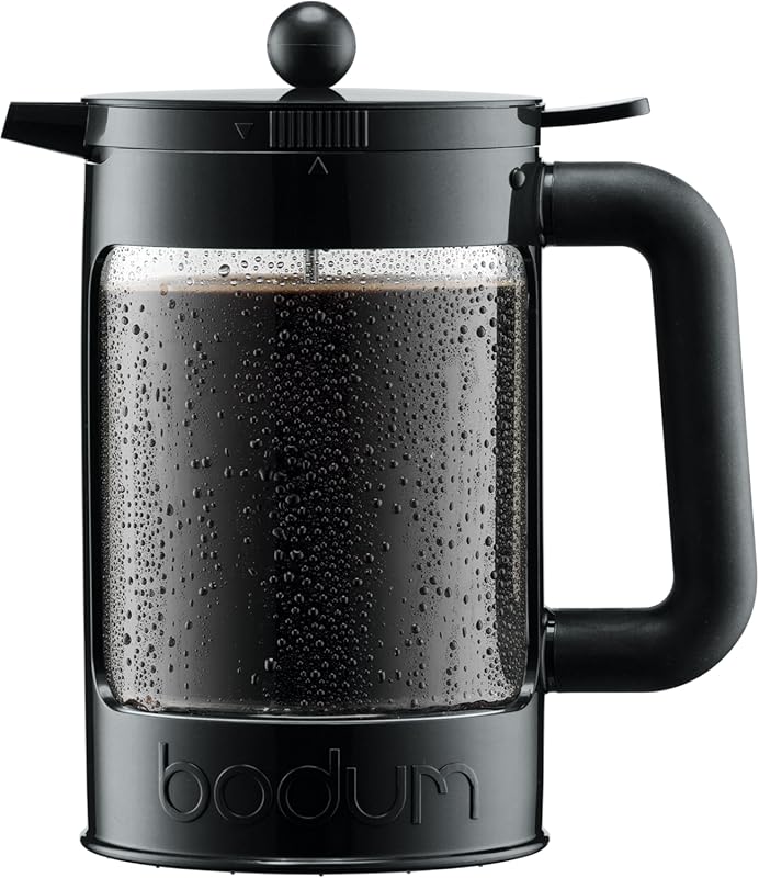 Bodum 51oz Black Cold Brew Coffee Maker, Durable Design, Made in Portu