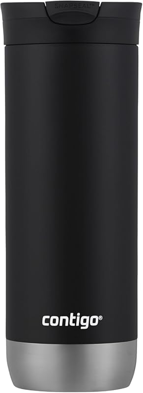 Huron 16oz Stainless Steel Travel Mug with Leak-Proof Lid, Vacuum-Insu