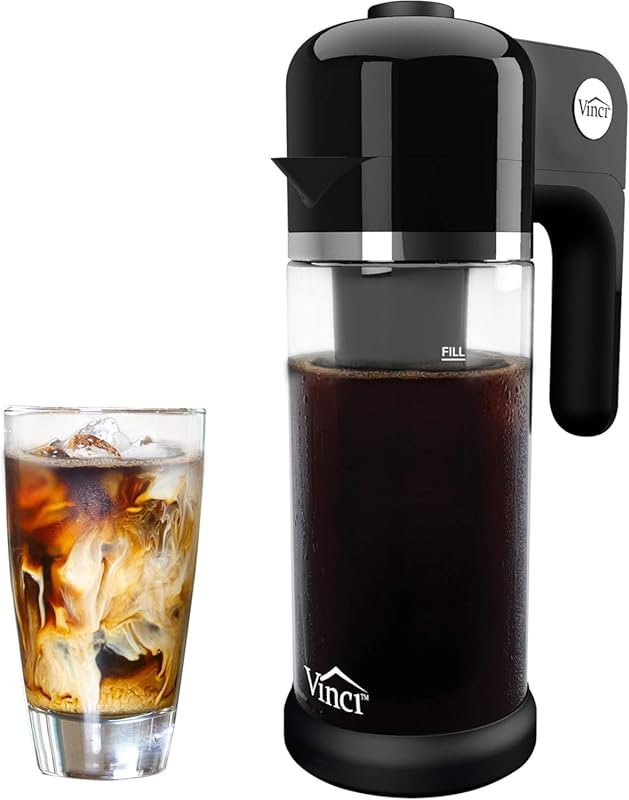 VINCI Express Cold Brew Electric Coffee Maker with 1.4L Glass Carafe,