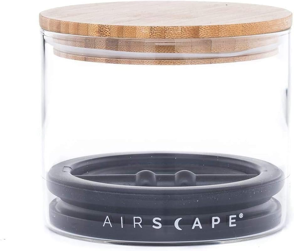 AirScape Glass Food Storage Canister with Patented Airless Inner Lid a