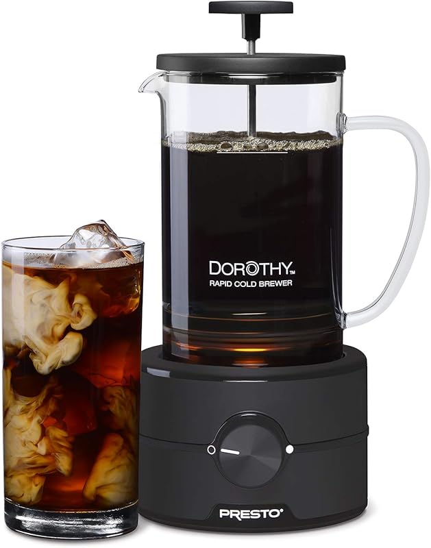 Presto 02937 Dorothy™ Electric Rapid Cold Brewer, Ready in 15 Minutes 
