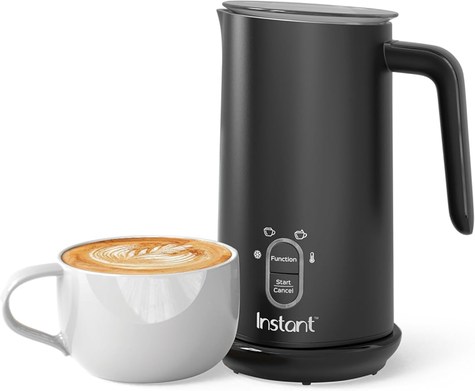 Instant Pot 4-in-1 Electric Milk Frother, 295ml Hot and Cold Foam Make