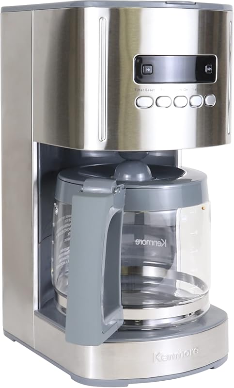 Kenmore 12-Cup Programmable Drip Coffee Maker with Glass Pot, Regular