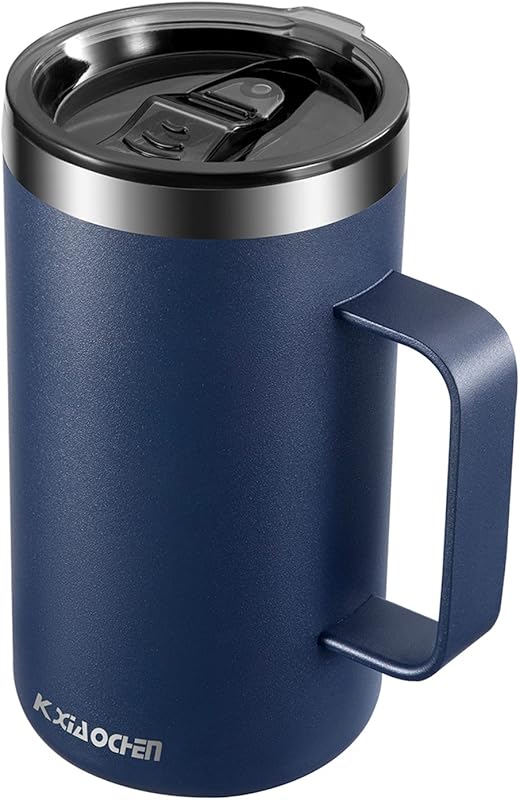 KXIAOCHEN 20oz Insulated Stainless Steel Coffee Mug with Handle, Doubl